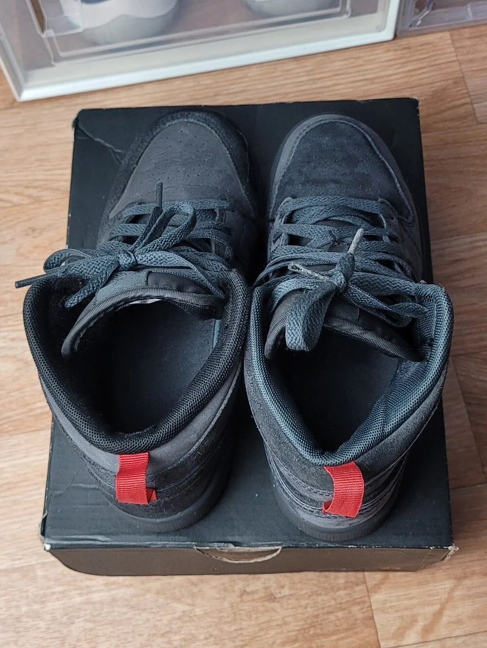 Little Kid's Jordan 1 Mid SE Craft DK Smoke Grey/Black (FQ7754 001)